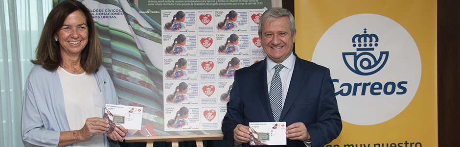 CORREOS and the United Nations present the first stamp with a solidarity aim 