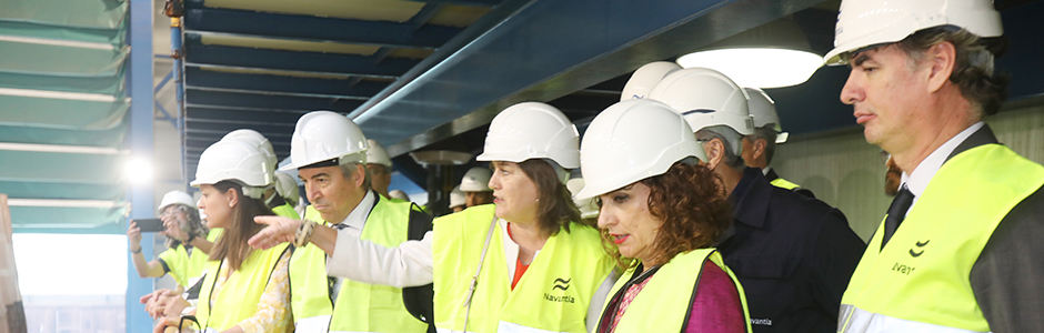 The Finance Minister assess the role played by the Bay of Cadiz in NAVANTIA’s future 