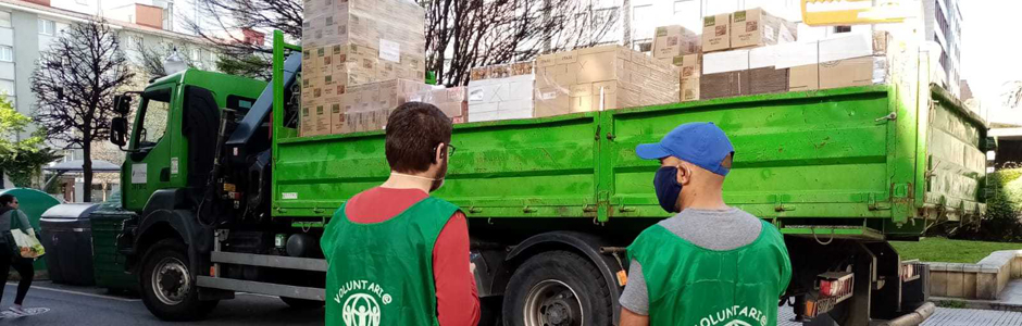 El Grupo TRAGSA facilita el traslado de 21 toneladas de alimentos cedidos por la Delegación del Gobierno en el Principado de Asturias a familias vulnerables