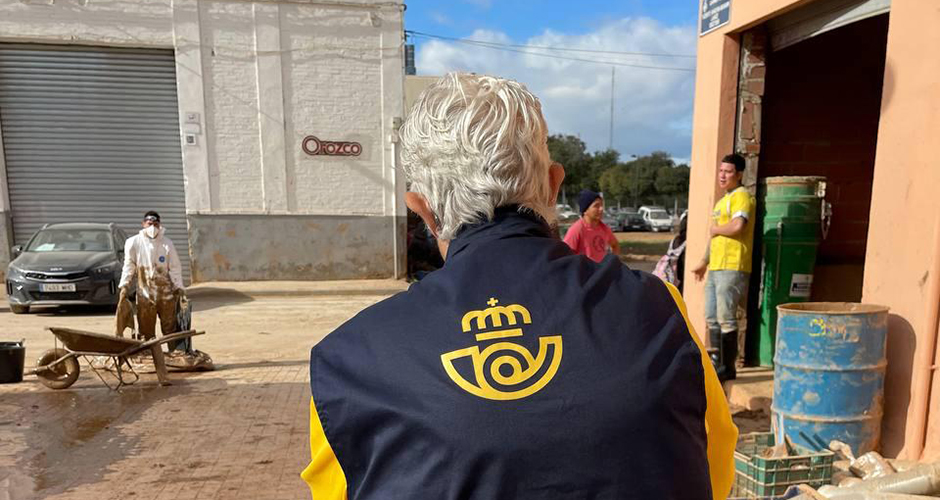 The aid for the flash floods can be requested at home through CORREOS’ postmen