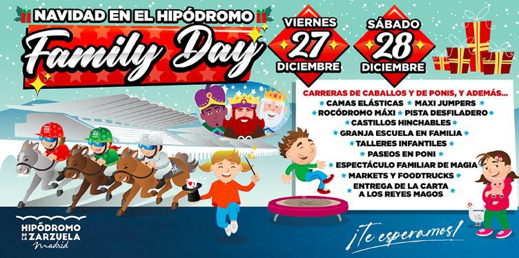 Christmas at the Hipódromo de La Zarzuela with the Family Day: December, 27th and 28th  