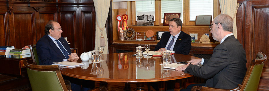 Minister Planas and SAECA’s Chairman analyze the significant increase in guarantees for the industry’s companies and professionals