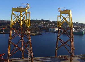 NAVANTIA entrega a Iberdrola las primeras 'jackets' del parque eólico marino de East Anglia One