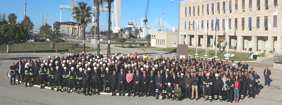 NAVANTIA uncovers a monolith commemorating the 140- year history of Puerto Real’s shipyard 