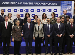 EFE celebra su 80 aniversario con un concierto presidido por la Reina Sofía