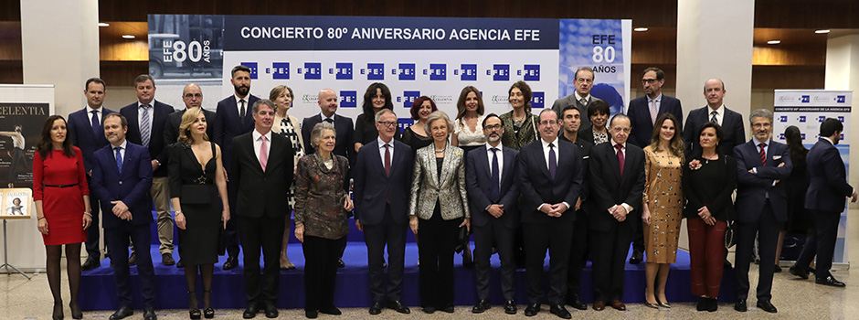 EFE celebra su 80 aniversario con un concierto presidido por la Reina Sofía