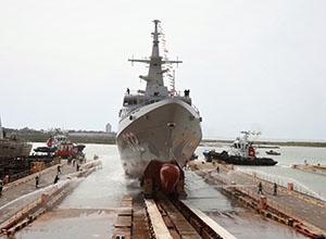 Navantia San Fernando bota la tercera corbeta para Arabia Saudí