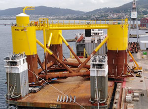 Plataforma flotante para parque eólico 
