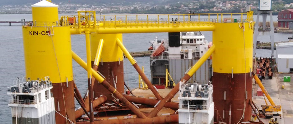 NAVANTIA entrega la quinta plataforma flotante para el parque eólico de Kincardine
