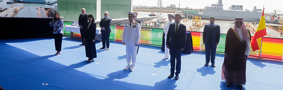 NAVANTIA San Fernando launches the fourth corvette for Saudi Arabia