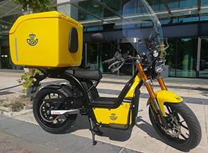 Moto eléctrica de CORREOS.