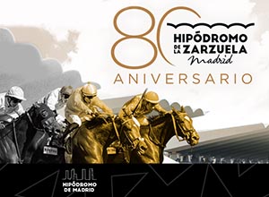 Cartel 80 aniversario del Hipódromo de La Zarzuela