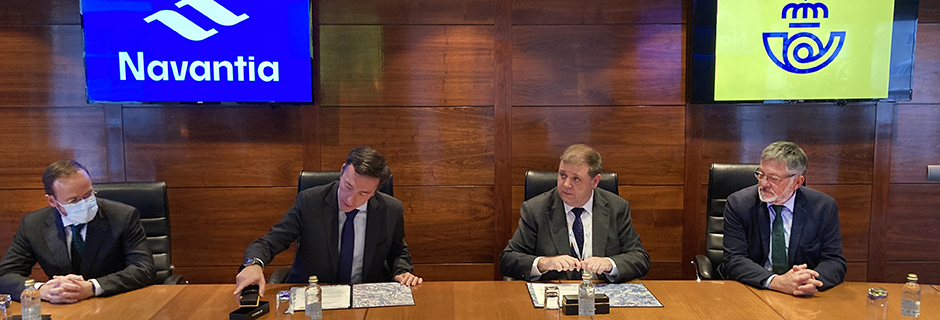 NAVANTIA y CORREOS unen fuerzas para apoyar la Base Logística del Ejército de Tierra