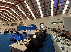 Sesión del programa de fragatas F-110 con representantes del Ministerio de Defensa, la Armada y NAVANTIA.