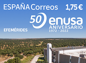 Sello del 50 aniversario de ENUSA