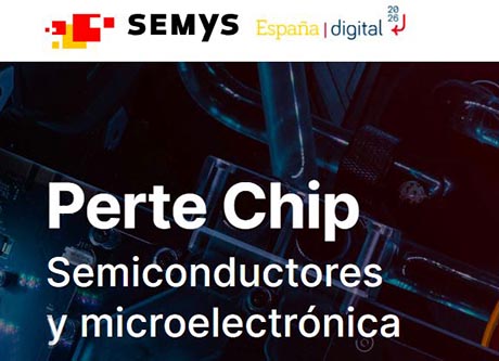 Captura de pantalla de la web del PERTE Chip.