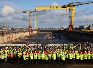 Foto de grupo aniversario compra Harland Wolff
