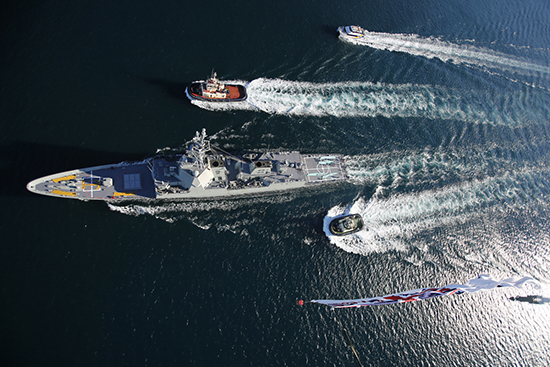 Australia recibe el destructor HOBART, diseñado  por NAVANTIA