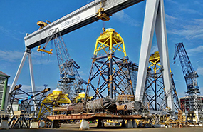 NAVANTIA firma con Iberdrola los contratos para la construcción de 42 jackets del parque eólico marino East Anglia One